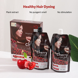 Cherry Hair Dye Shampoo�羳�������Ҳ�մ�^ƤȾ.�l��ϴ�lˮ���l