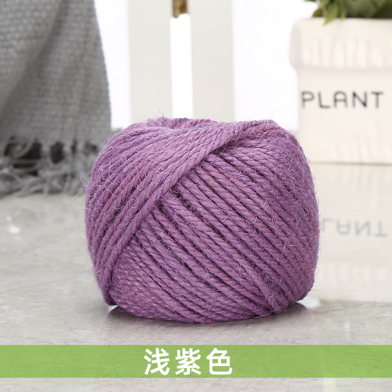 Cuerda de cáñamo colorida 1,5-2mm DIY estilo retro hecho a mano clip de foto cuerda de yute 25 m/50 m/100 M