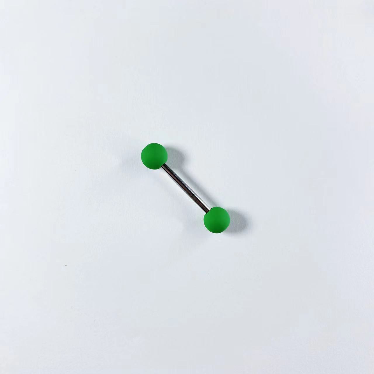 Hot Girl Acrylic Tongue Ring Niche Ins Tongue Piercing Jewelry 12mm Bar Length Stainless Steel Wholesale detail image 7