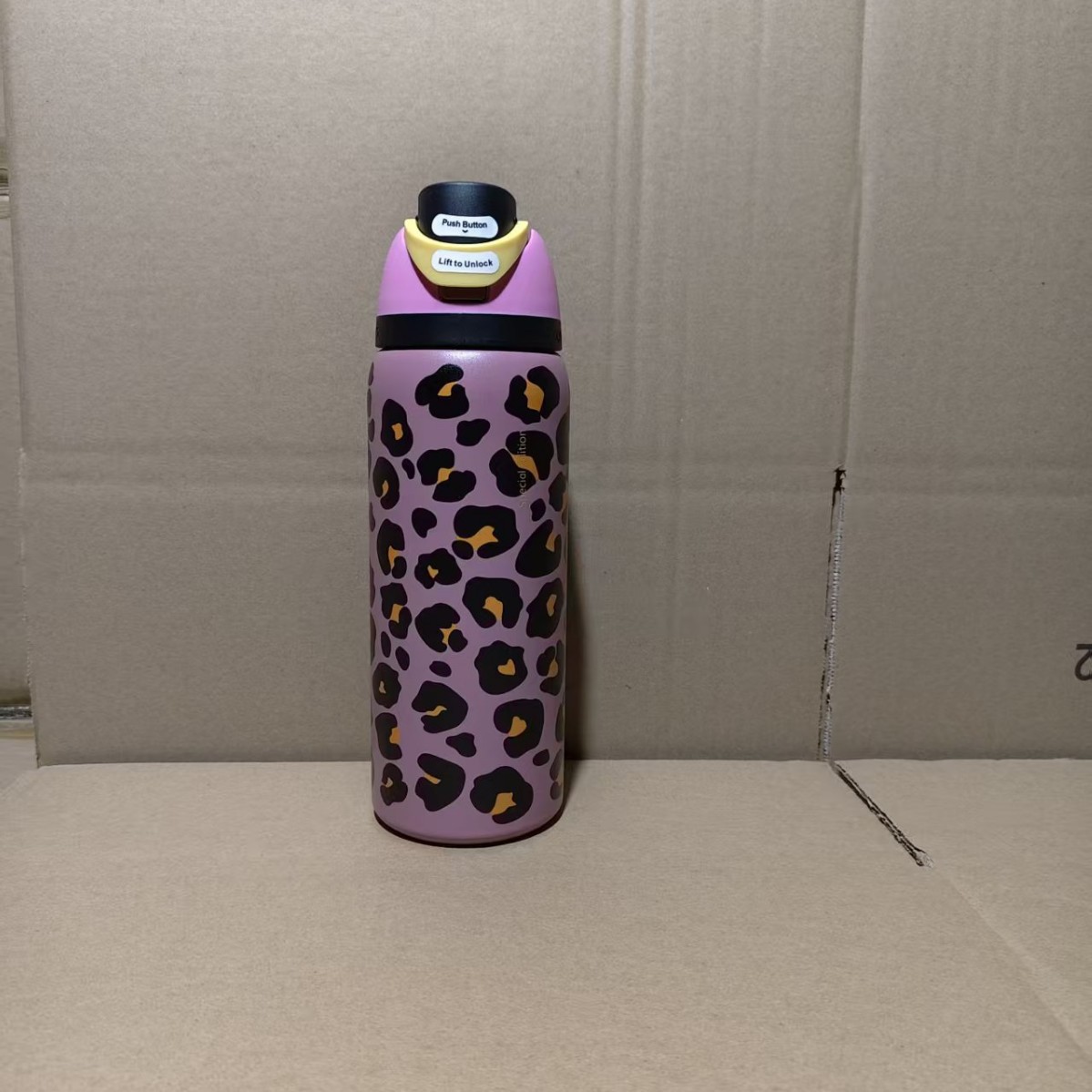 Vaso Aislado de Acero Inoxidable 304 Estilo Owala de Amazon con Asa, Botella de Agua Deportiva, Vaso de Doble Uso, Pajita de Regalo