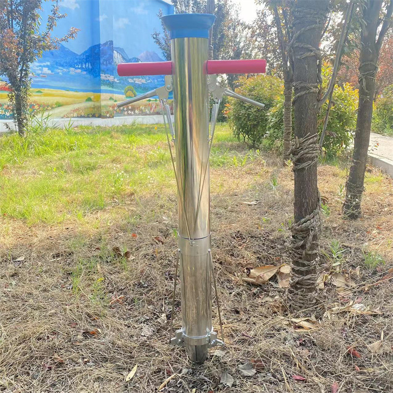 家用辣椒茄子秒栽定值器移苗移栽器加厚不锈钢手提栽苗器移苗器