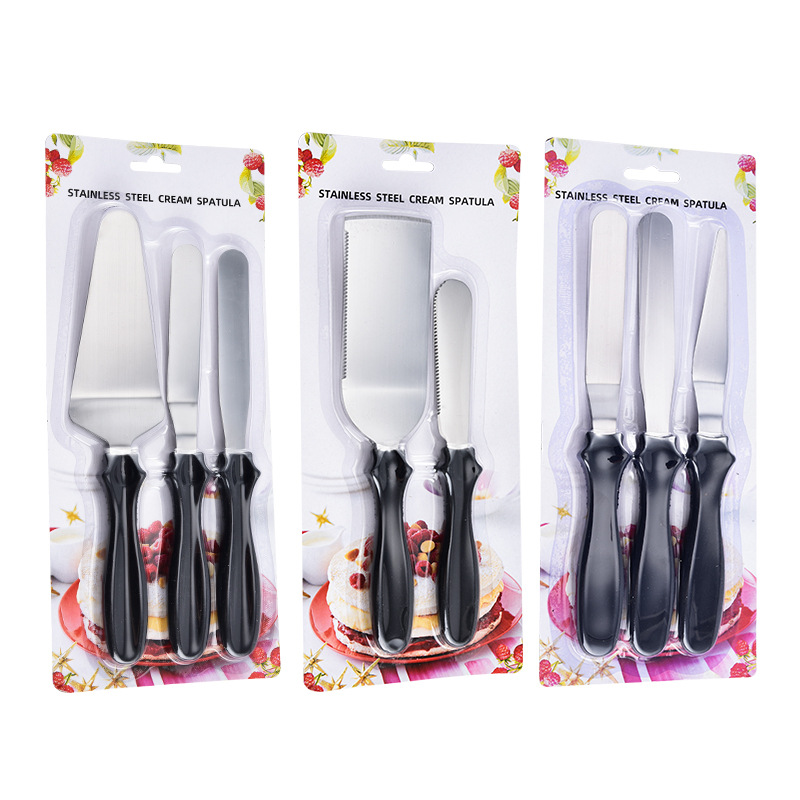 Cream set stainless steel, scraper, 3 piece set