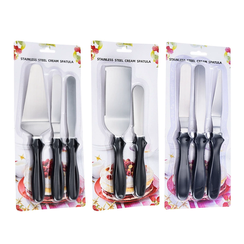 Cream set stainless steel, scraper, 3 piece set