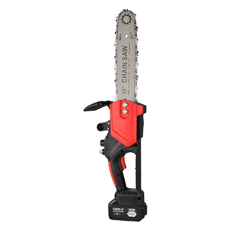 Бесщеточная 12inch литиевая цепная пила Аккумуляторный электроинструмент для обрезки лесозаготовок Промышленная ручная литиевая цепная пила