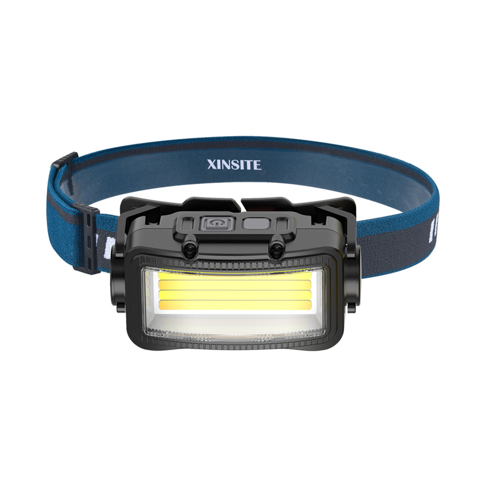 Faro transfronterizo Luz de pesca nocturna luz de conducción al aire libre USB recargable luz impermeable larga resistencia reflector