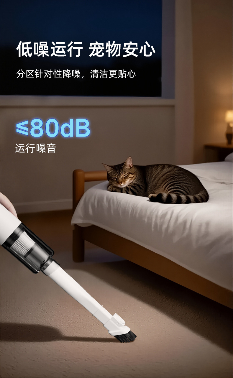 Car Vacuum Cleaner with Dual Function of Blowing and Suction, Handheld Mini Car Vacuum Cleaner with Super Strong Suction Power