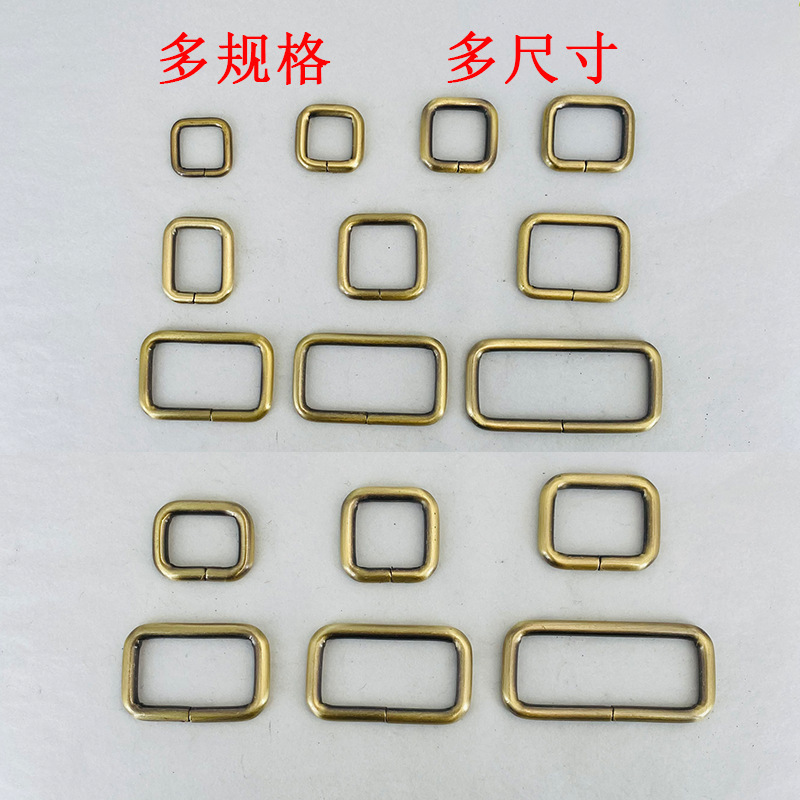 現物古掃色角ボタンケース金物金属口ボタンバッグ服飾リボン針金角ボタンダイカスト|undefined