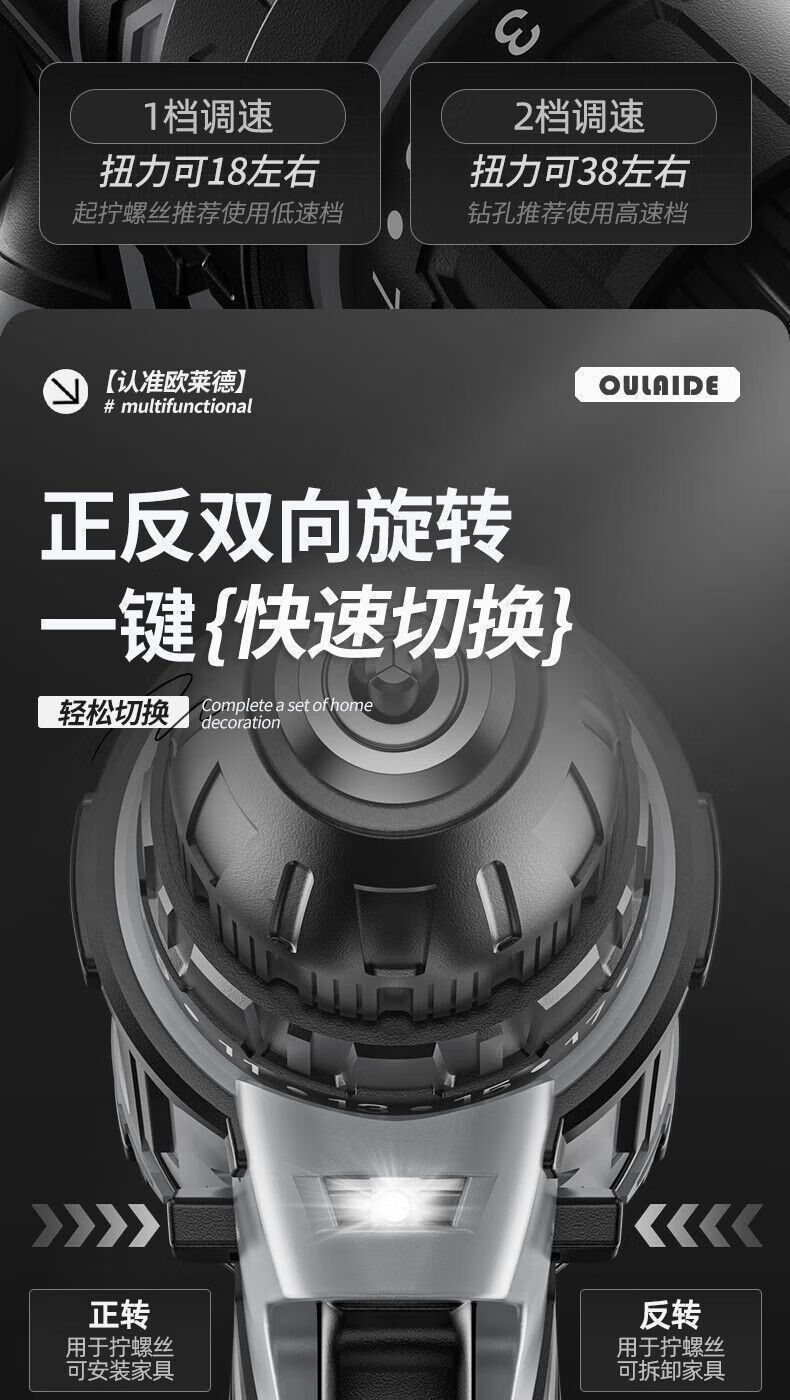 家用电动工具箱锂电钻电动螺丝刀家用五金维修木工套电动工具套装