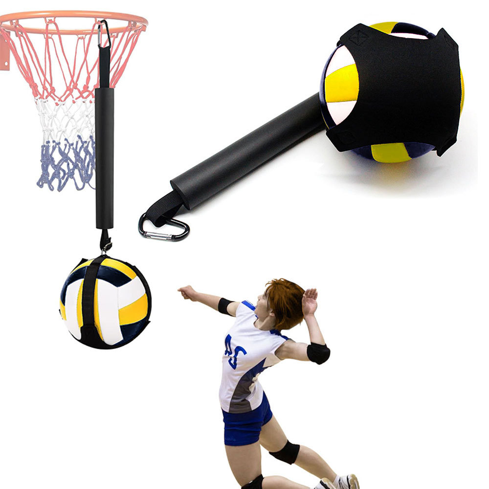 New volleyball auxiliary training rope with jumping and spiking practice, suspension basketball belt, and spin ball juggling training.