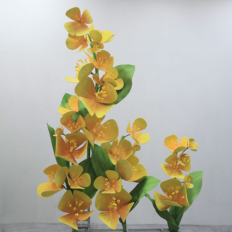 EVA桃花樱花花朵纸艺彷真桂花美陈布置防水eva大型商场门店打卡