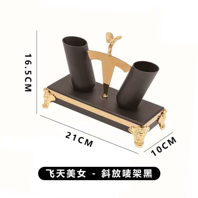 Feitian Beauty pone la Mesa - estante de micrófono inclinado (negro)