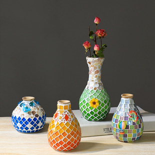 Mosaic Vase Children's Day DIY Handmade Creative Material Package Family Activities Kidsren's Gifts Kindergarten