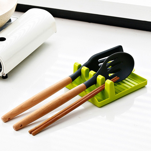 Kitchen multi-functional spatula and spoon storage rack, pot lid holder, kitchen organizer shelf