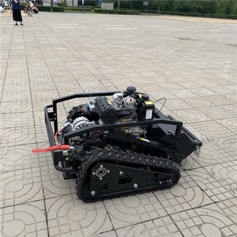 果茶园遥控割草机草坪开荒打草机多功能履带碎草机 农用打草机