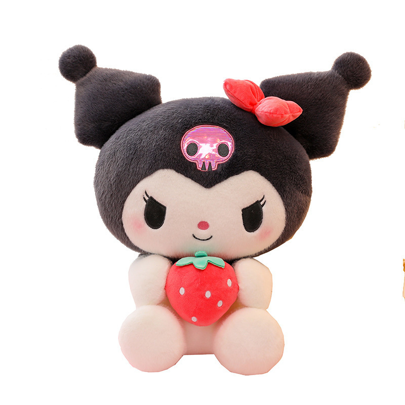 日本の新しいヨーロッパミンクイチゴクロミメロディーぬいぐるみ人形子供用キャッチマシン人形人形枕|undefined