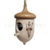 Hummingbird House wooden suspension -style hummingbird house outdoor courtyard decorative mini -bird nest bird feeder