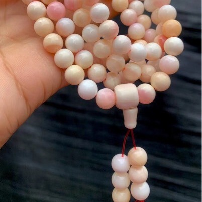 Deep Sea Rose Queen Natural Pink Bodhi Beads 108 Pcs Women's Fresh and Sweet Bracelet Wholesale
