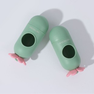 2025 New Pet Lotus Capsule Dispenser with Litter Bag