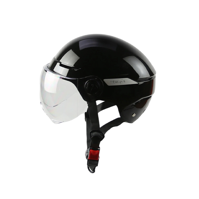 Universal – Customized Electric Motosiklet kaskı (dəbilqə) - glossy-black-skull