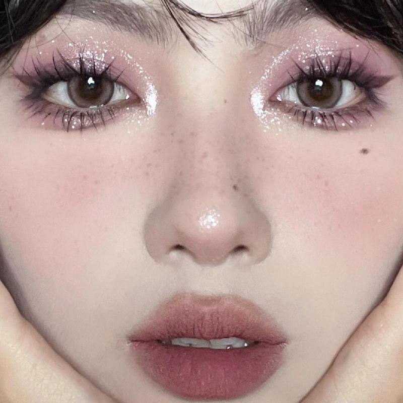 ワインレッドローズカットオフメイク!女性向けの魅力的な雰囲気の日常的な万能気質12色ほろ酔いレッドブラウンアイシャドウパレット|undefined