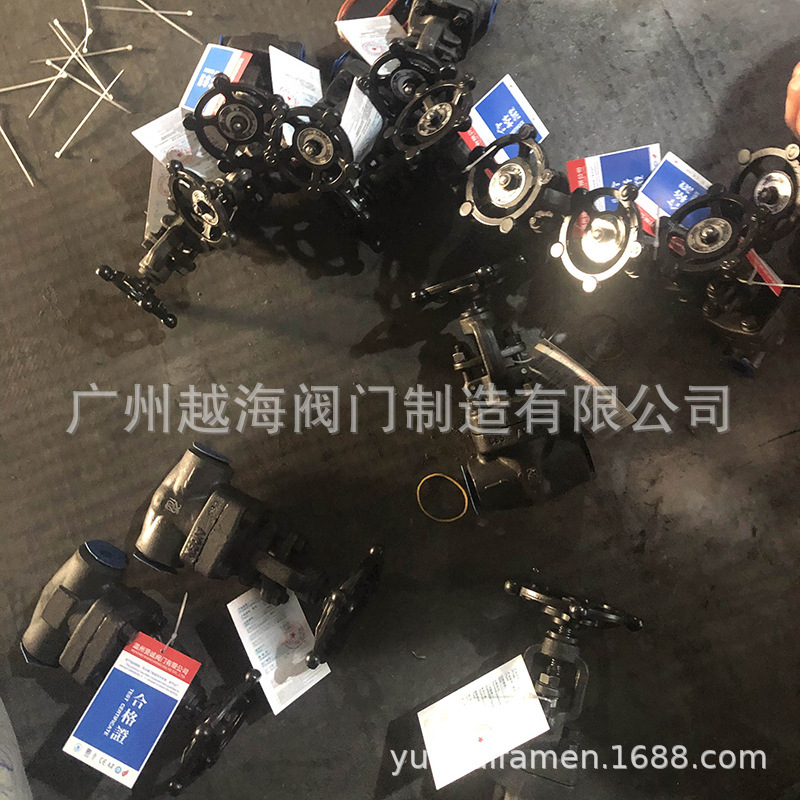 大连式锻钢截止阀手动锻钢截止阀A105锻钢阀体高压角式节流截止阀
