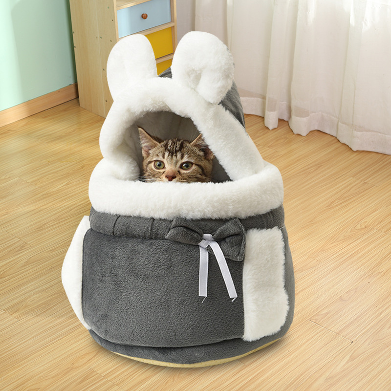 メーカー直販 猫のお出かけリュック 室内猫の巣 オールインワン かわいい 日韓風 猫用品 猫バッグ|undefined