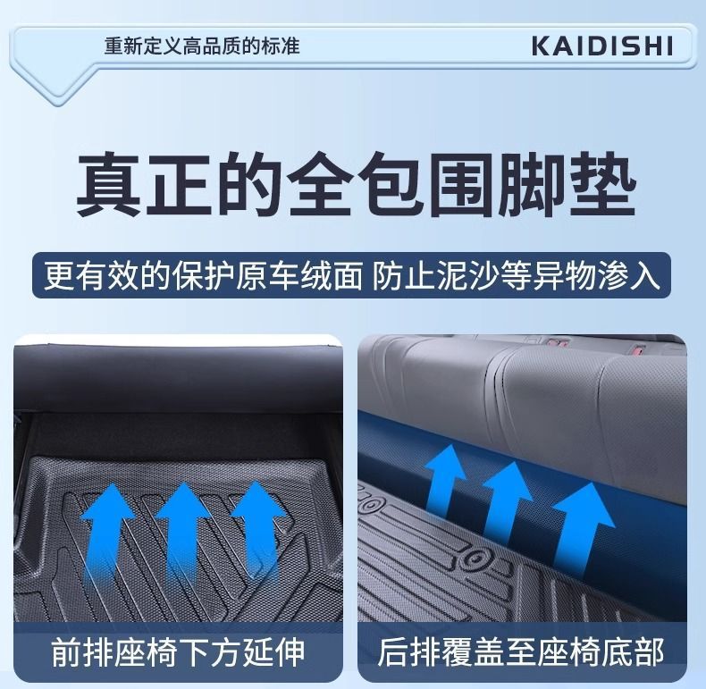 Suitable for Ideal L6 Foot Pad 24 Pack Threshold TPE Car Foot Pad Carpet Pad Encircling Single Layer Star Blanket Upper Layer