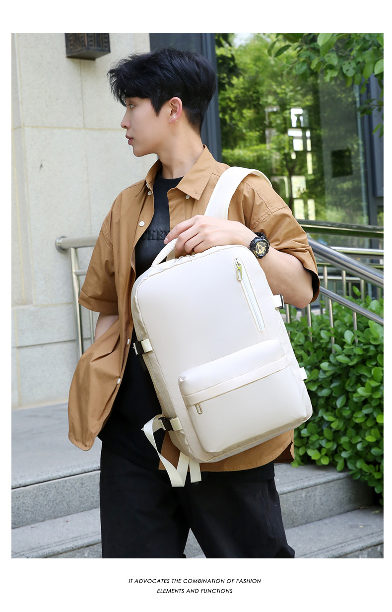 New Business Travel Large Capacity USB Interface Backpack Computer Bag_voghion.com