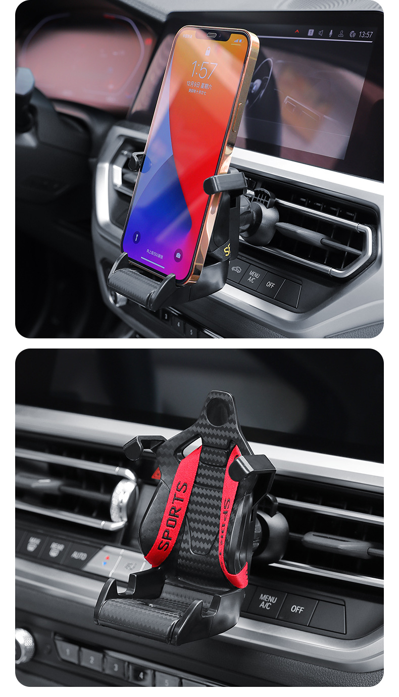 New car mobile phone bracket air outlet gravity car navigation mobile phone holder multifunctional car bracket wholesale