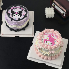 ネットレッドクロミミケーキの装飾品ソフト漫画のウサギの子猫の子供の誕生日のプラグインの部品
