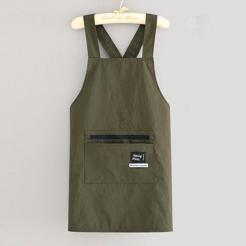 6068 cross strap water-repellent zipper pocket green