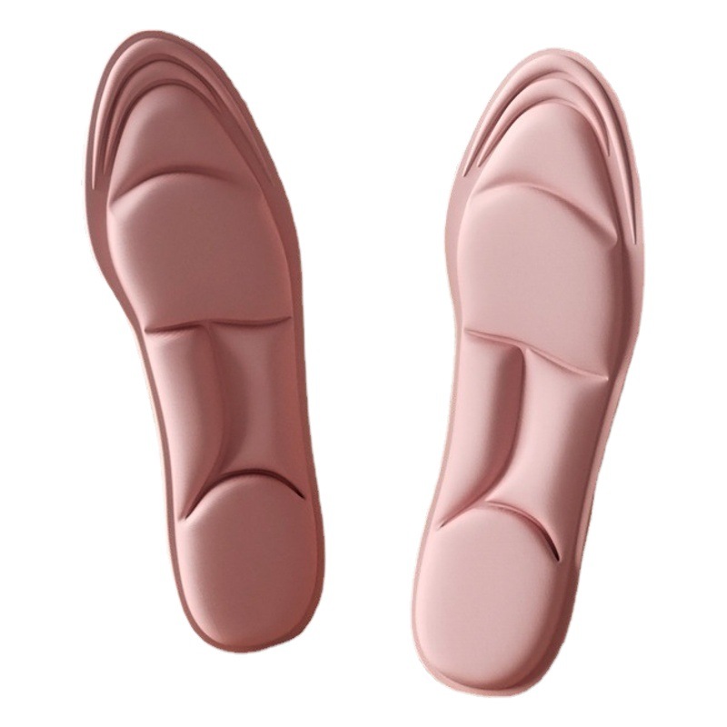 Plantilla de entrenamiento militar 4d verano de las mujeres Plantilla de memoria súper suave desodorante arco soporte zapatos de tacón alto de larga duración no cansado artefacto