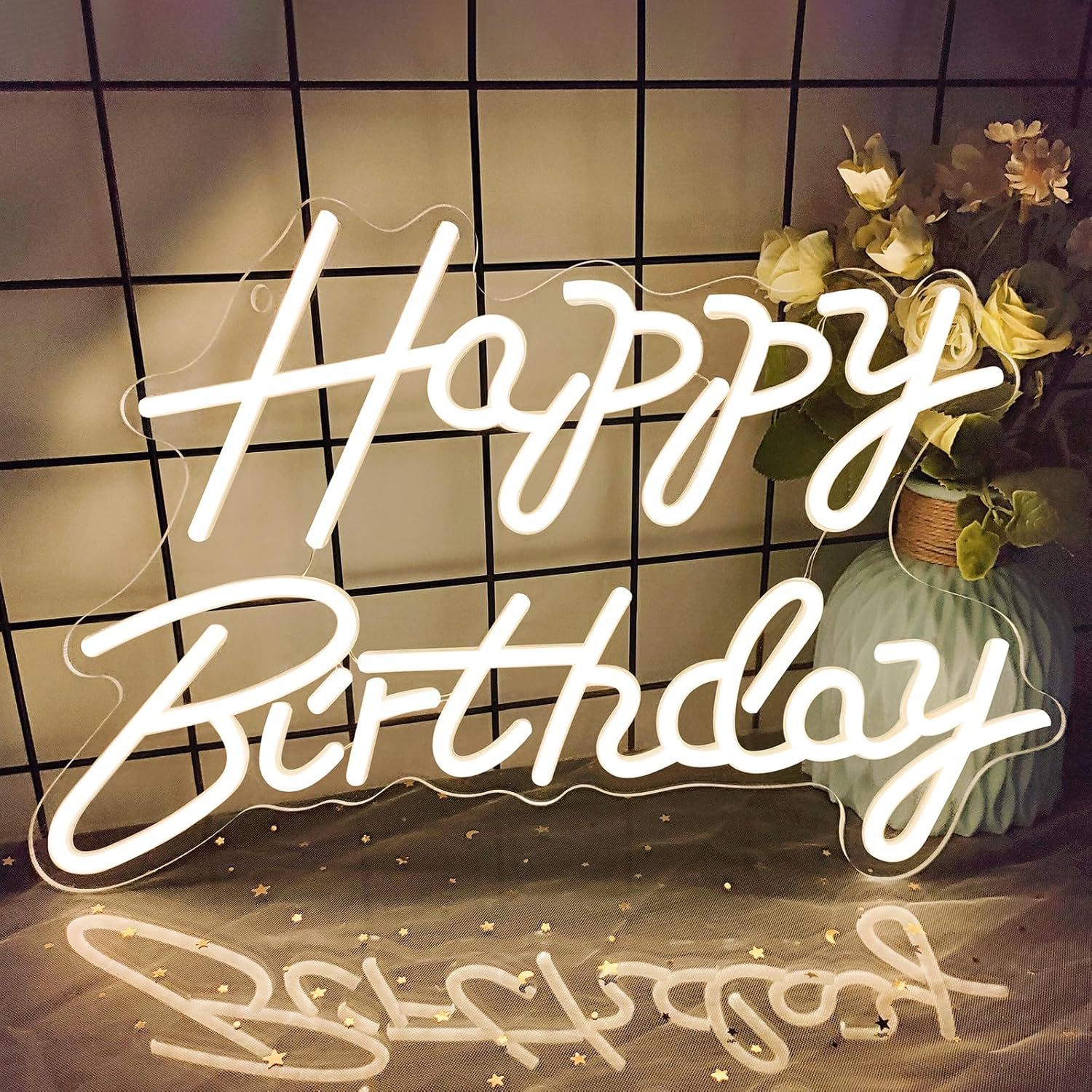 생일 축하해요41x27cm 따뜻한 흰색