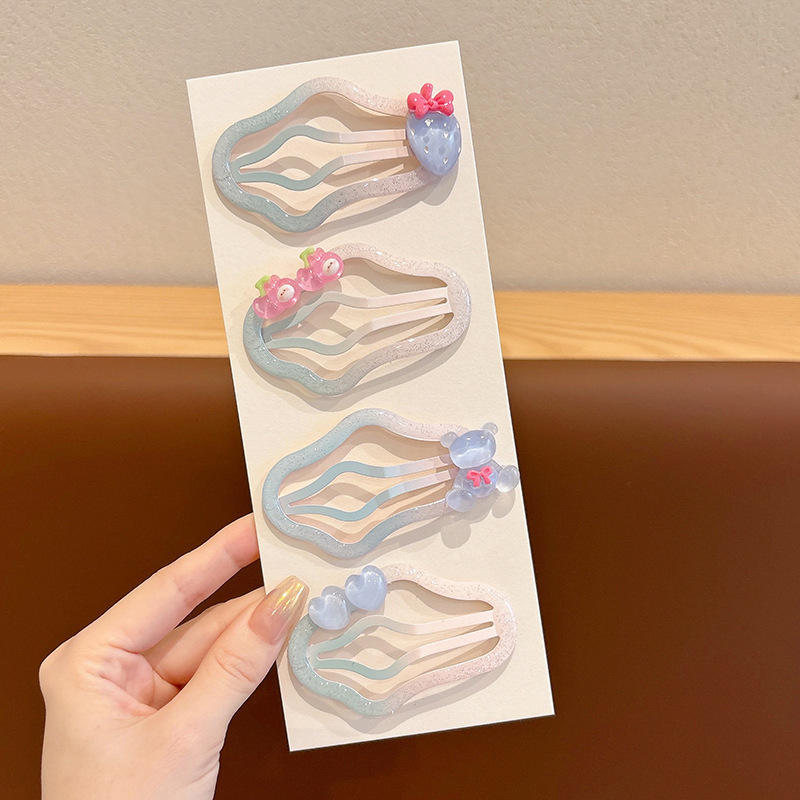 Bebé no duele el pelo del pelo fetal clip de pelo accesorios para el cabello hembra infantil clip de pelo niños horquilla accesorios pequeña princesa bebé tocado