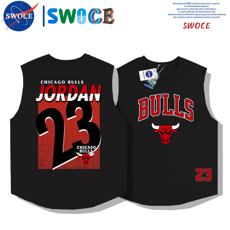 Bull No. 23 waistcoat quick-drying sports vest summer basketball sports fitness sports loose sleeveless uniform top