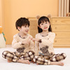 Demi-season children's set for boys, thin thermal underwear, trousers, keep warm pijama, wholesale