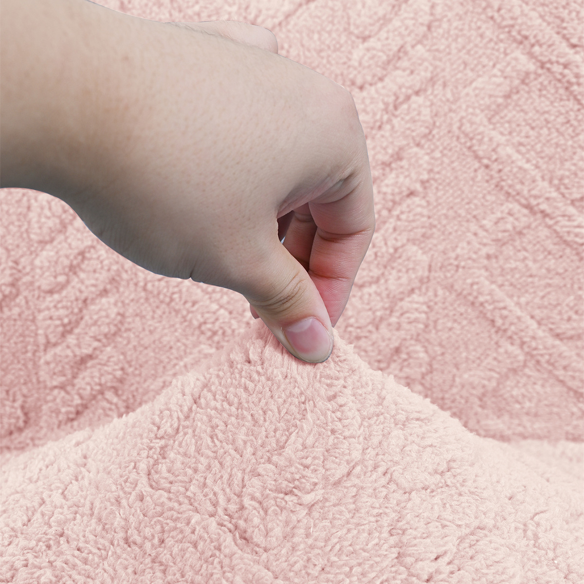 Transfronterizo algodón de terciopelo Jacquard trenzado cubierta de silla de espalda baja anti-gato agarrar bar elástico de color sólido cubierta de silla giratoria al por mayor