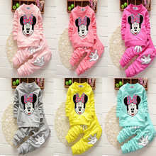 一件代发春秋韩版女童长袖卫衣裤子两件套中小童洋气套装批发代理