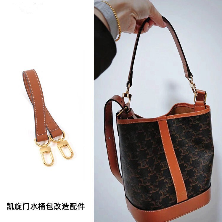 Suitable for Celine TRIOMPHE monogram bucket bag modification into a handbag with shoulder strap Suitable for Celine TRIOMPHE monogram bucket bag modification into a handbag with shoulder strap