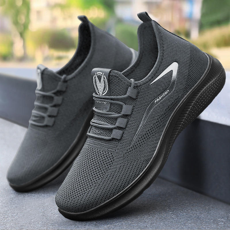 Shoes Men's Flats Cross-Border Hot-Selling Shoes Spring Casual Running Shoes Polyurethane Breathable Sports Shoes Men's Shoes
