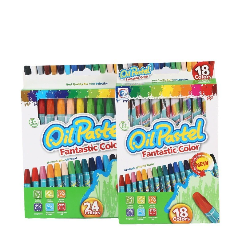 Oil pastel para детский сад, детские мелки, шелковистая экологическая кисть, 12 цветов, прямые поставки завода