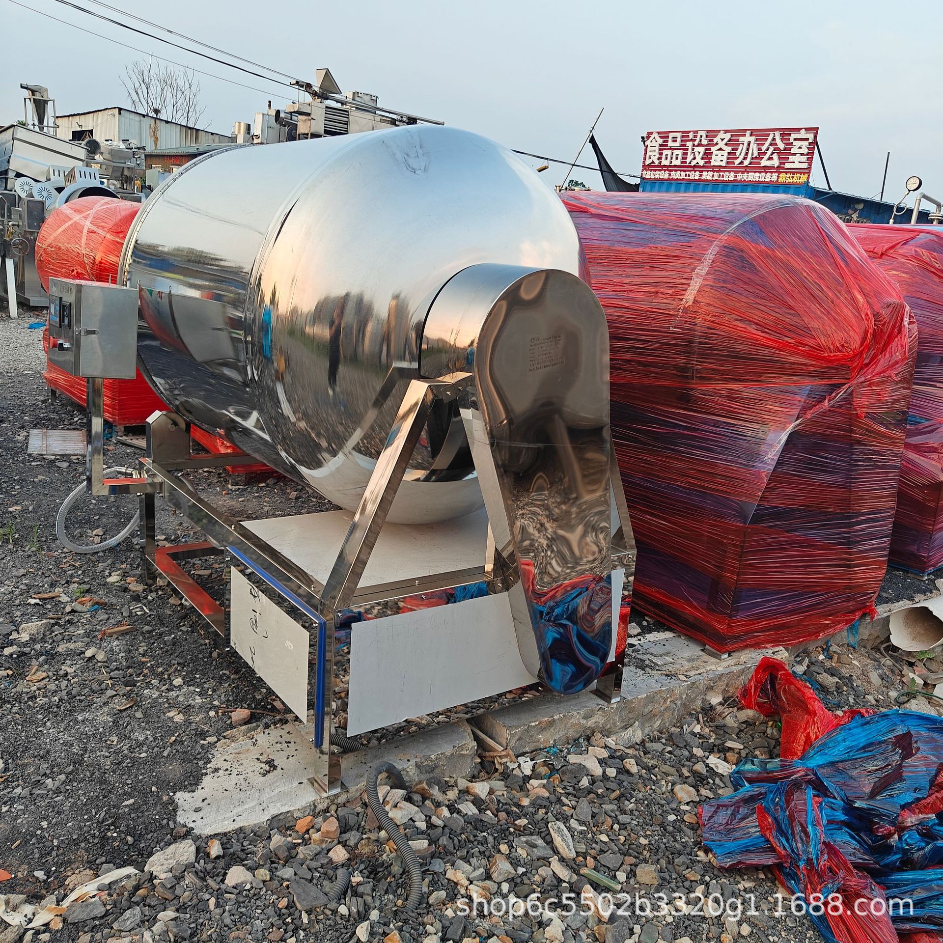 牛羊肉嫩化设备 食品腌制入味滚揉机 小型304真空滚揉机