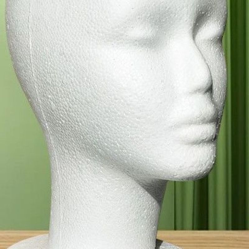 Foam Head Mold Cos Hair Lady Hair Repair Wig Bracket DIY Dummy Head Mold Mold Placement Model Head Animal Bone Mask