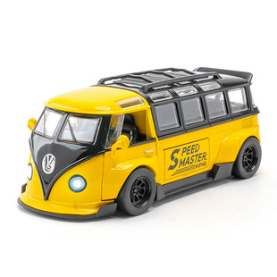 (boxed) simulation 1: 32 Volkswagen T1 bus alloy car model ornaments children's toys wholesale generation