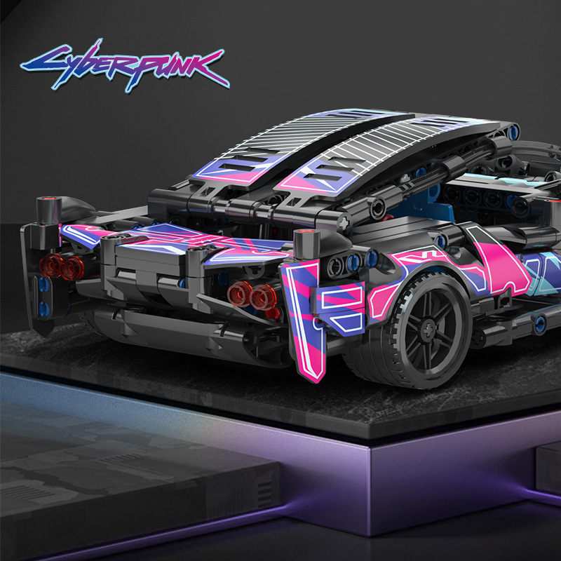 Co-Creative quiere montar bloques de construcción Cyberpunk Rambo deportivo control remoto iluminación creativa regalos juguetes al por mayor transfronterizo image 4