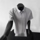 2025 Cross-Border Export Trendy Pure Color Summer Retro Short-Sleeved Polo Shirts Fashionable New Style Simple Popular Handsome