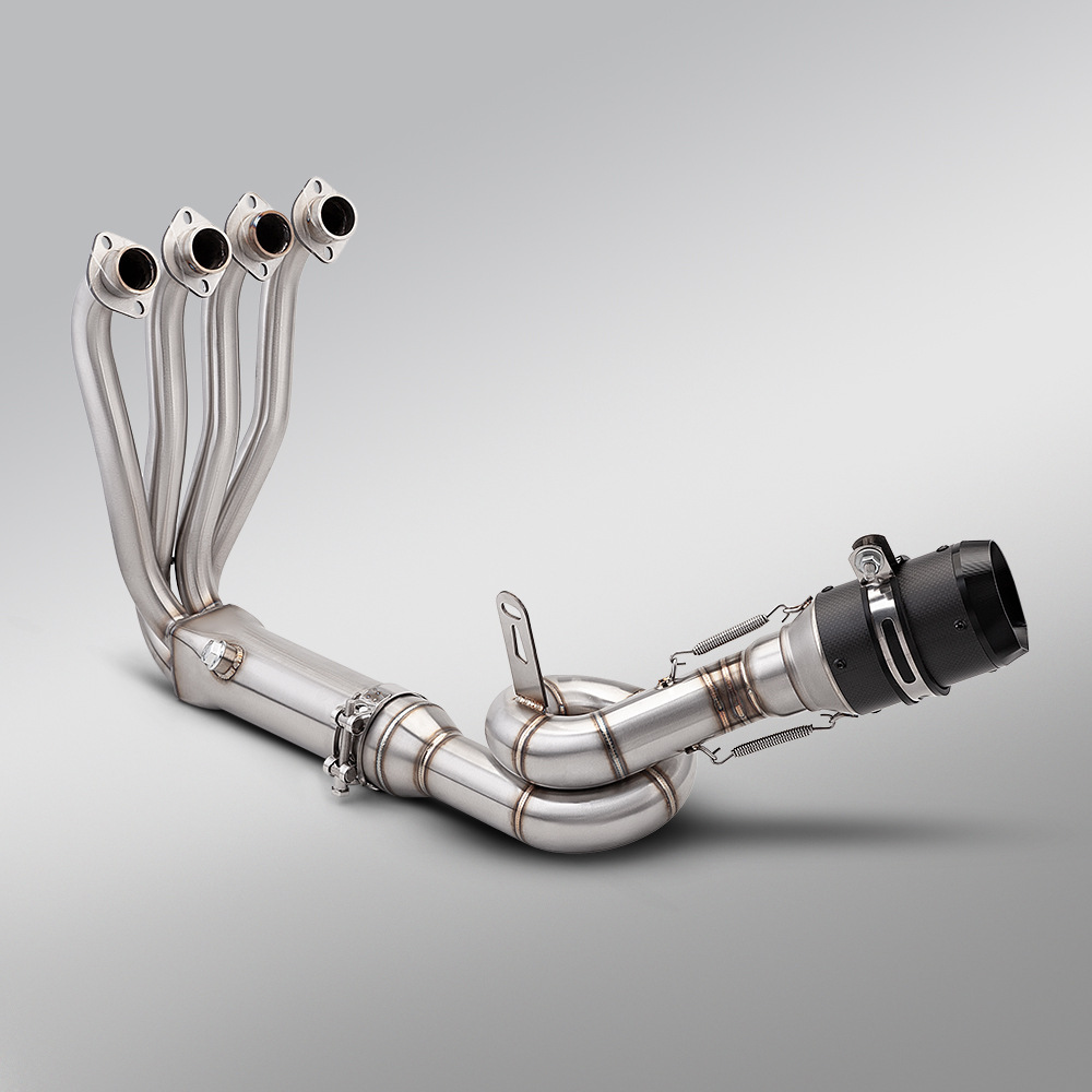 Motorcycle Zhang Xue 500Rr Stainless Steel Front Exhaust Pipe and Rear Muffler Full Set, Non-Destructive Installation