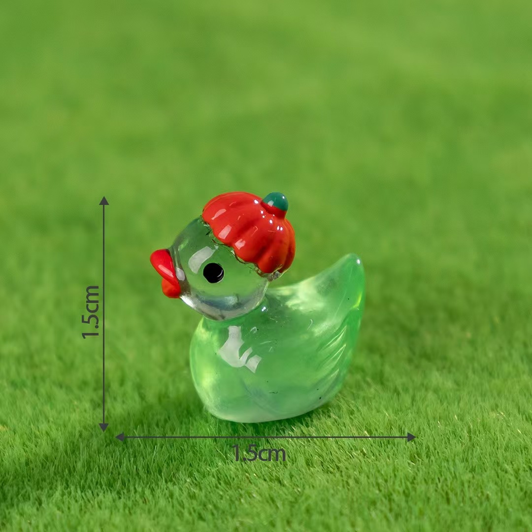 호박 오리 야광 - 에메랄드 그린