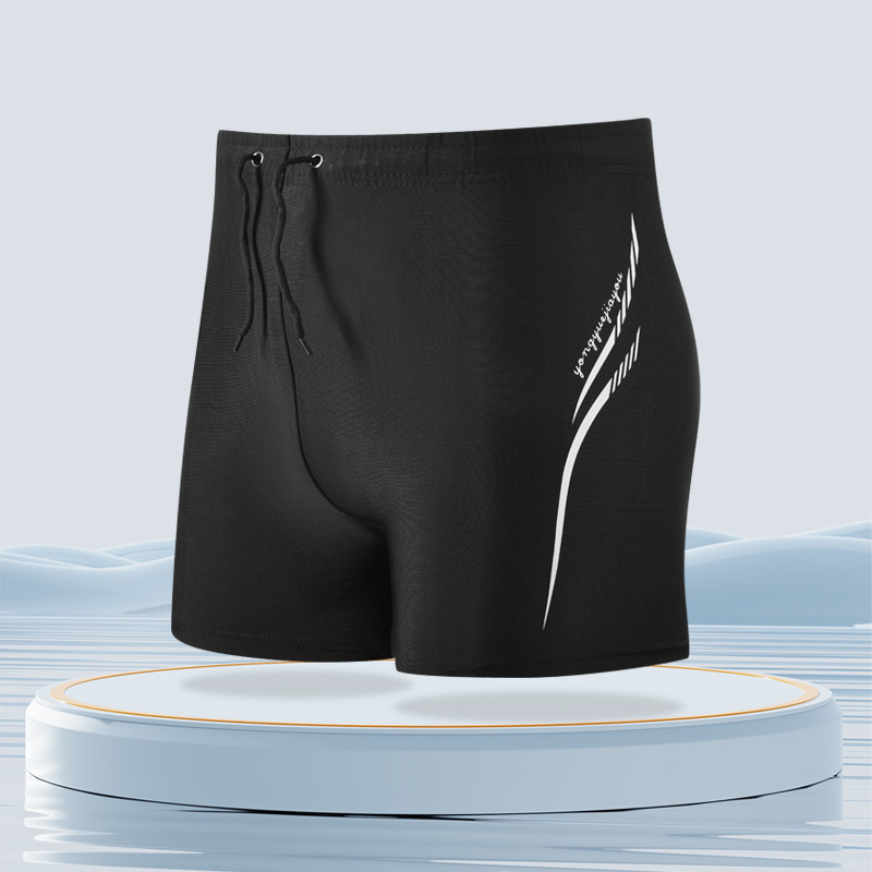 Pantalones de baño para hombres avergonzados2025 nuevos hombres aumentan la velocidad de secado elástico de moda de tamaño grande equipo de ropa de playa de ángulo plano