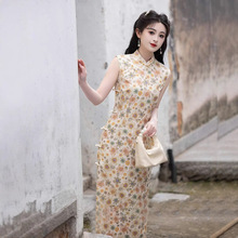 碎花小清新旗袍2025新款夏季改良年轻款少女新中式日常可穿中国风